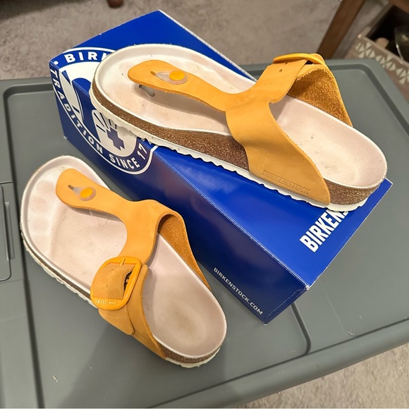 Birkenstock Gizeh Nubuck Leather in Apricot size 37 - Picture 10 of 10